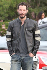 John Wick 2 Black Cafe Racer Leather Jacket - Torque Leather