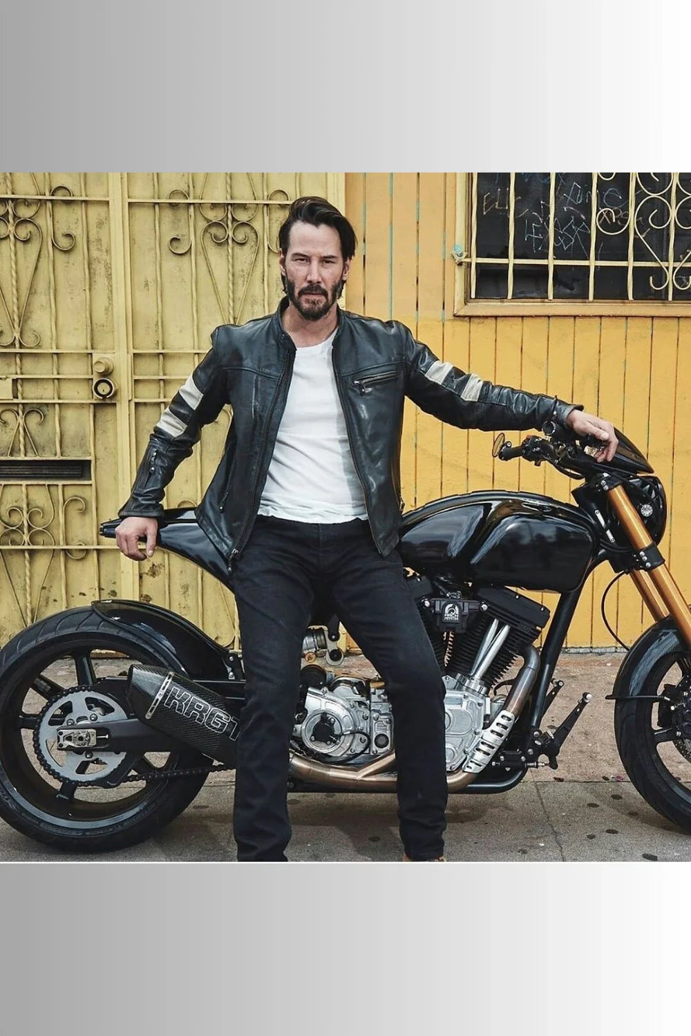 John Wick 2 Black Cafe Racer Leather Jacket - Torque Leather